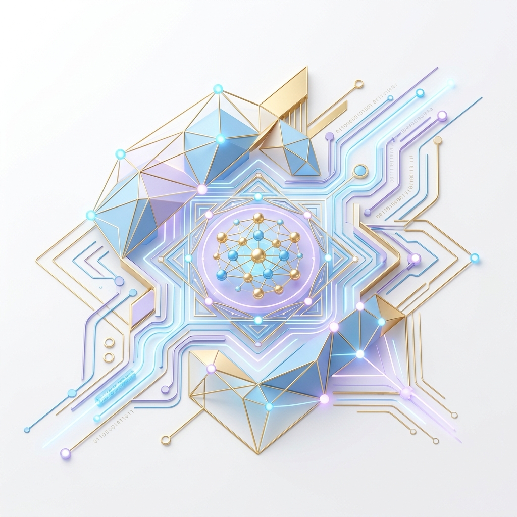 Futuristic AI Neural Network Illustration